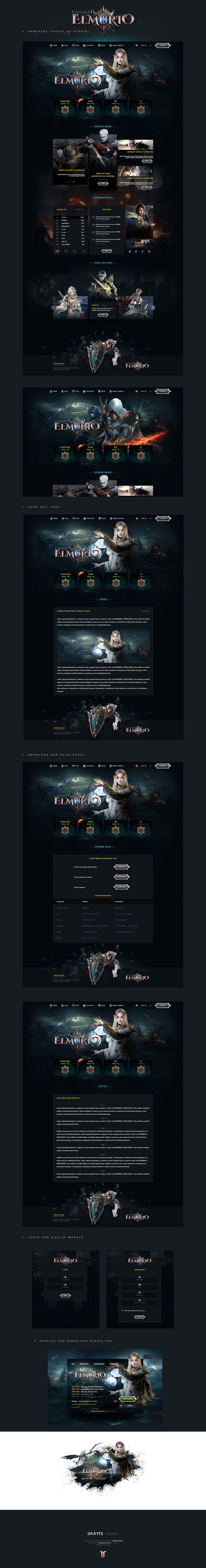 L2 Elmurio Game Website Template