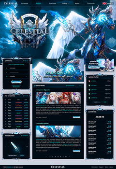 Celestial MU Game Website Template