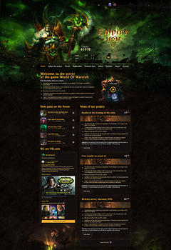 WoW Empire Game Website Template